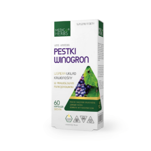 Pestki winogron 500mg, 60 kaps. (475mg OPC)