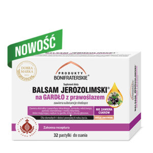 BALSAM JEROZOLIMSKI® na GARDŁO z prawoślazem 32 pastylki do ssania
