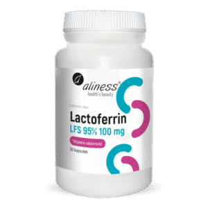 LACTOFERRIN LFS 95% 100 MG 30 KAPS. ALINESS LAKTOFERYNA WIT. C WSPIERA ODPORNOŚĆ