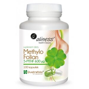 METHYLO FOLIAN 5-MTHF 600 MCG 100 CAPS VEGE METHYLOFOLIAN WITAMINA B9 KWAS FOLIOWY METYLOWANY