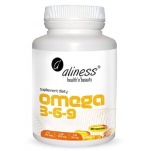 OMEGA 3-6-9 - 90 KAPS. ALINESS EPA DHA ALA KWAS LINOLOWY KWAS OLEINOWY